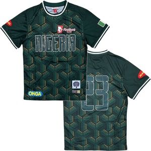 Nigeria Dark Green Football Jersey with FirstBank Branding